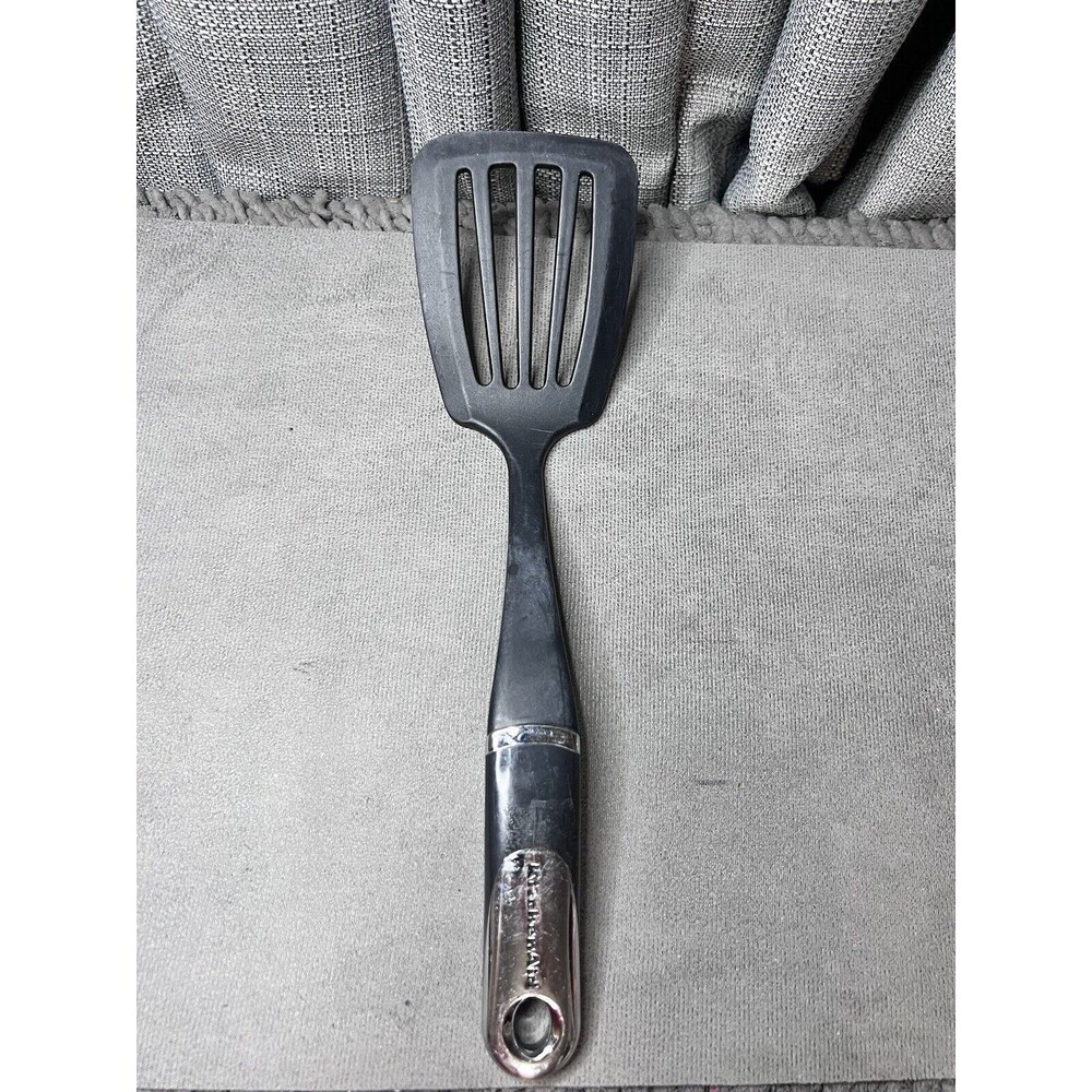 KitchenAid Classic 4 Slotted Black Turner Lifter Spatula Kitchen Utensil